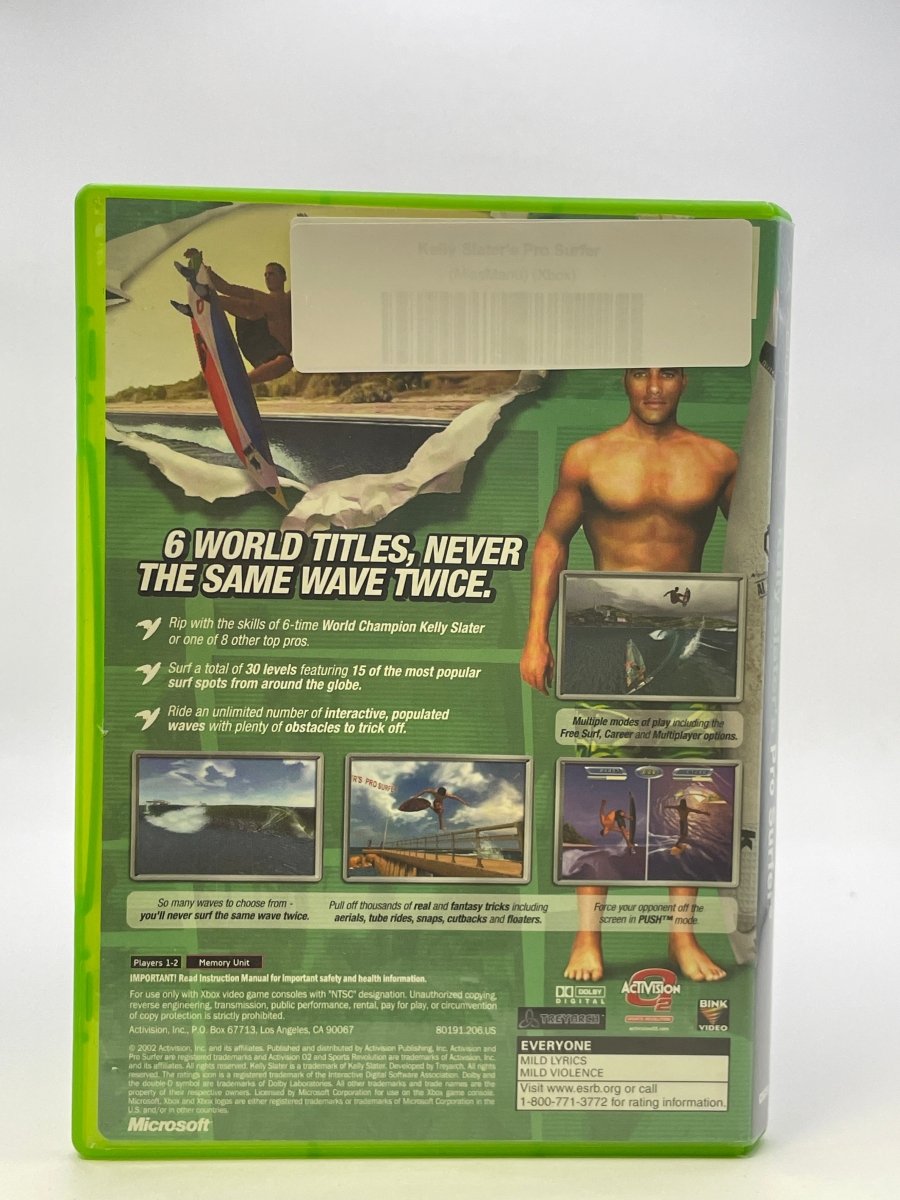 Kelly Slater's Pro Surfer CL01 (Missing Manual) Original Xbox