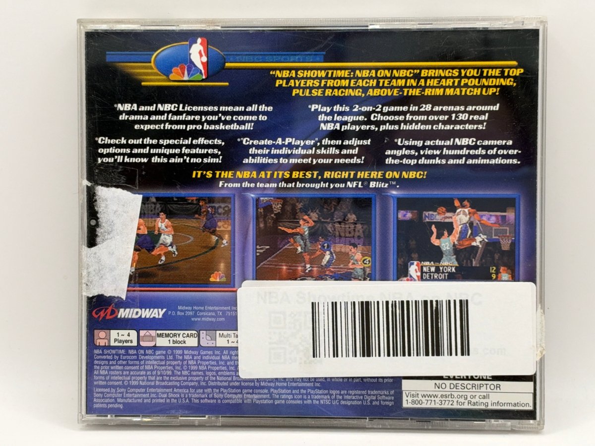 NBA Showtime NBA on NBC CL01 (CIB) Playstation One