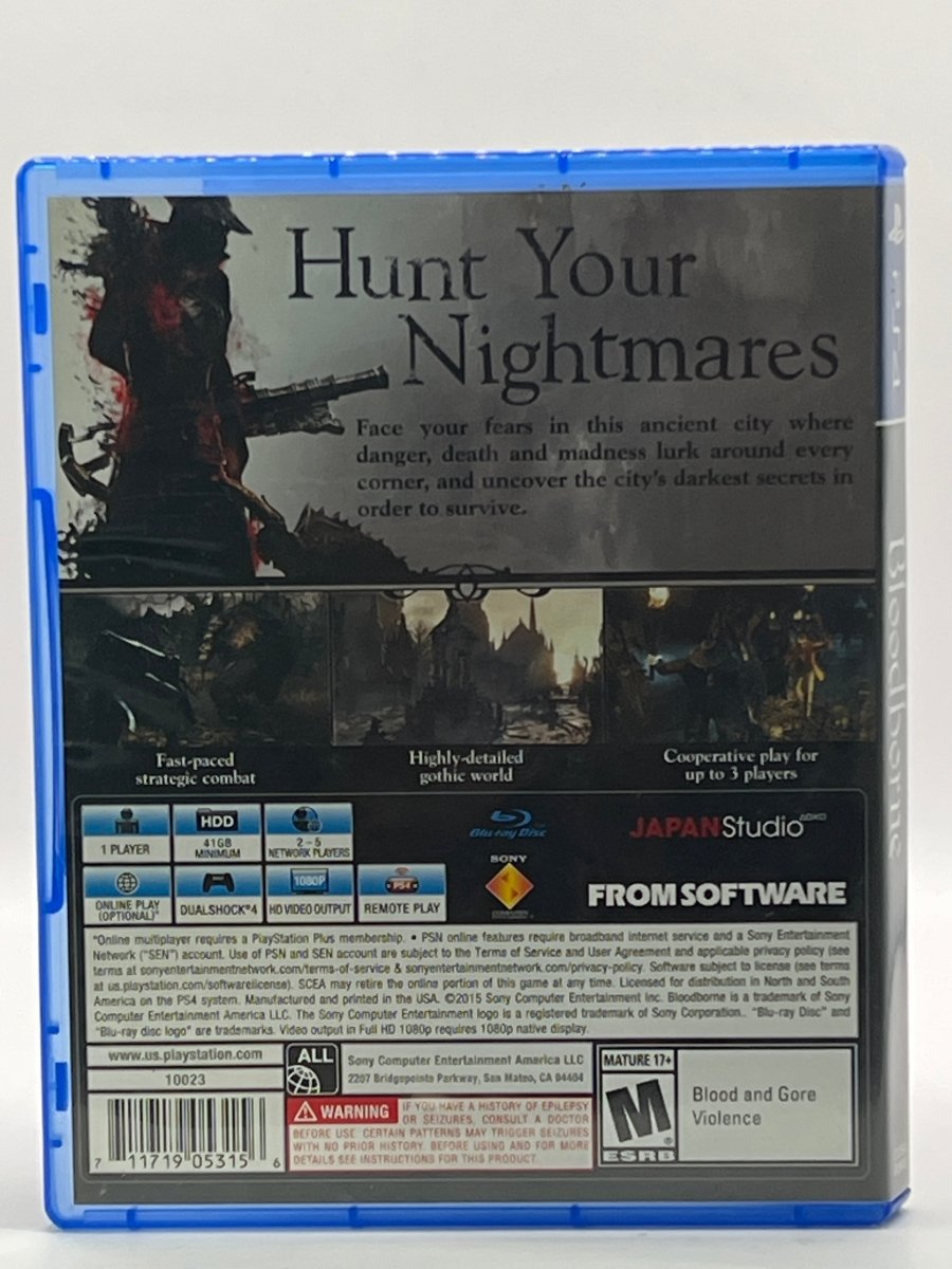 Bloodborne CL01 (CIB) PlayStation 4