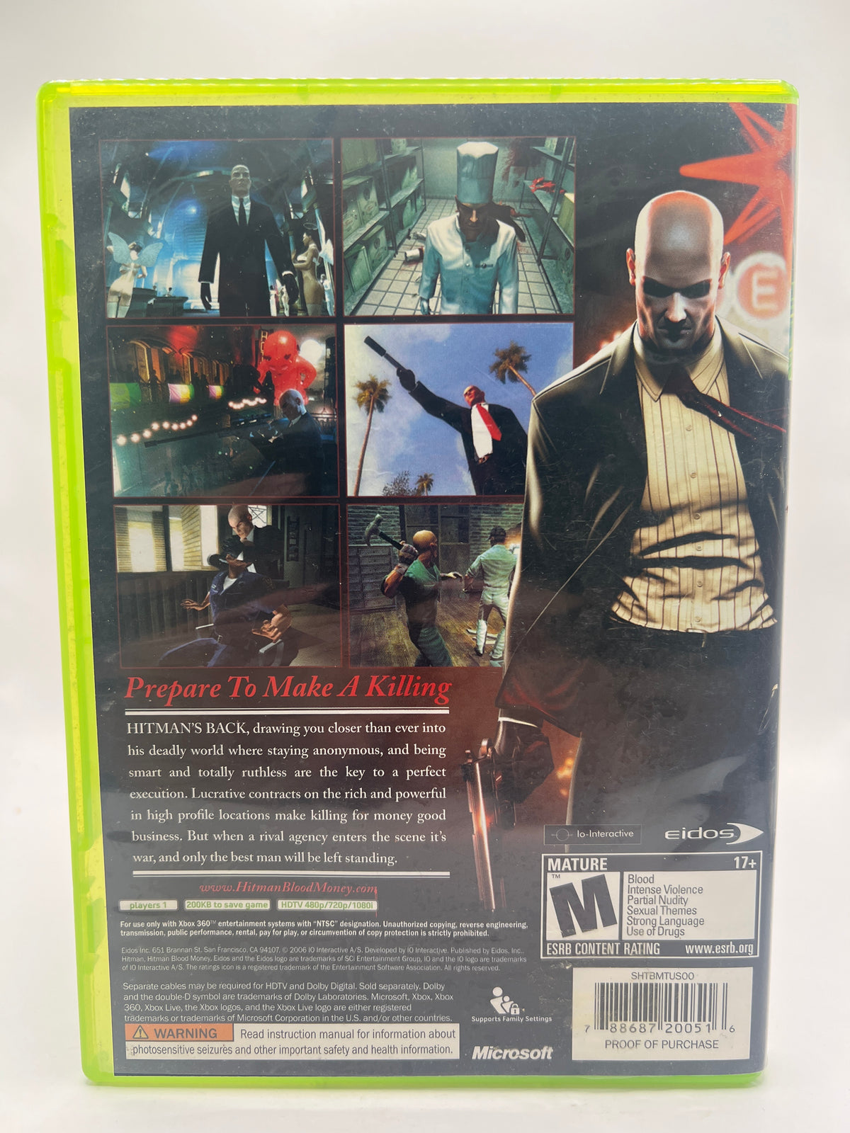 Hitman Blood Money CL01 (CIB) Xbox 360