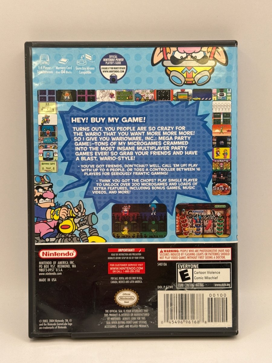 Wario Ware Mega Party Games CL01 (CIB) Nintendo GameCube