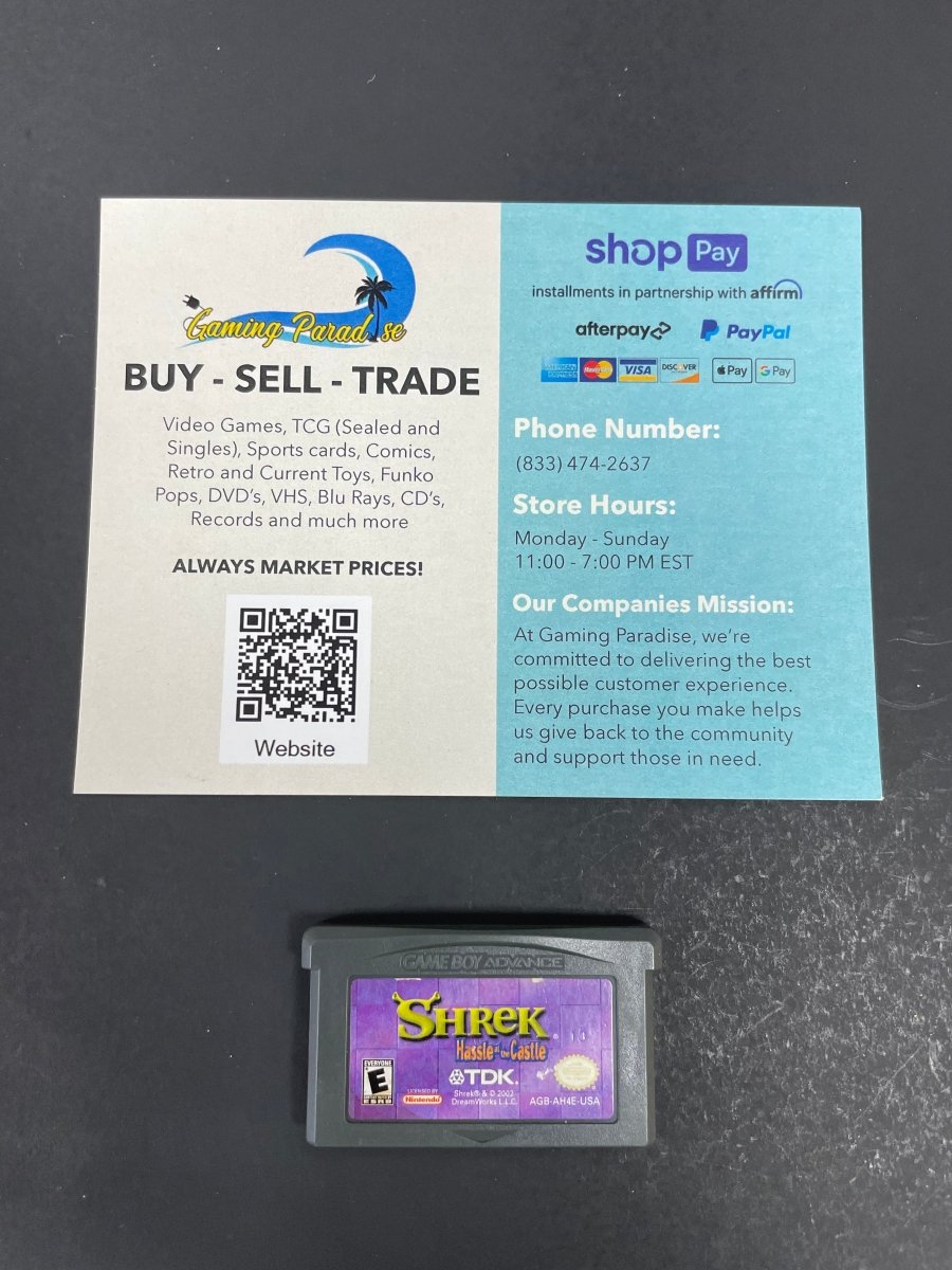 Shrek Hassle in the Castle Gameboy Advance CL 01