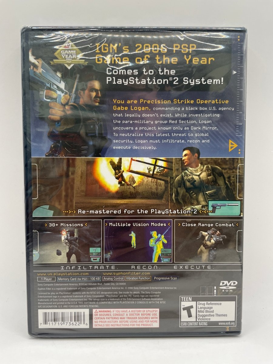 Syphon Filter Dark Mirror CL16 (NEW) PlayStation 2