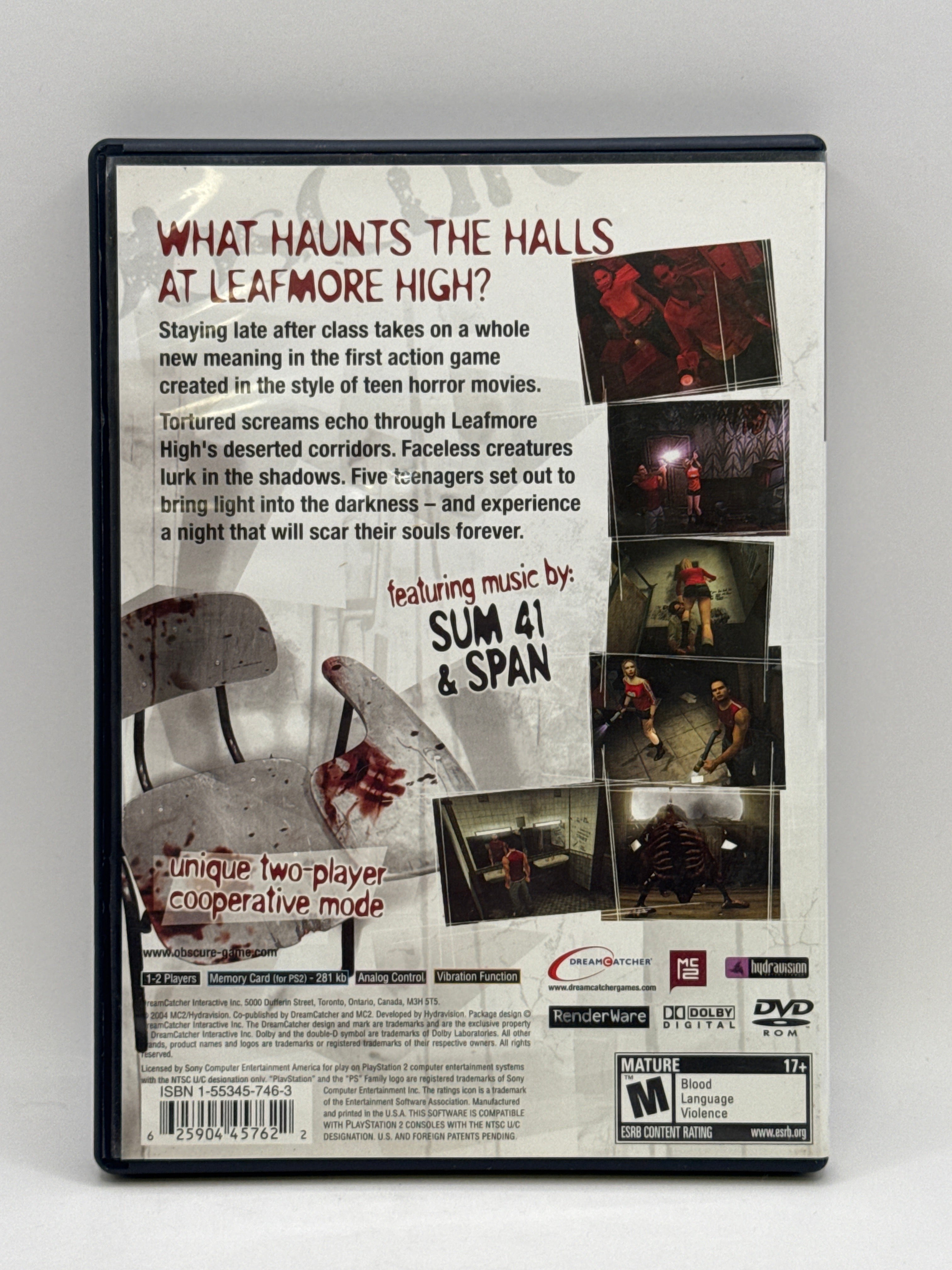 Obscure CL01 (CIB) PlayStation 2