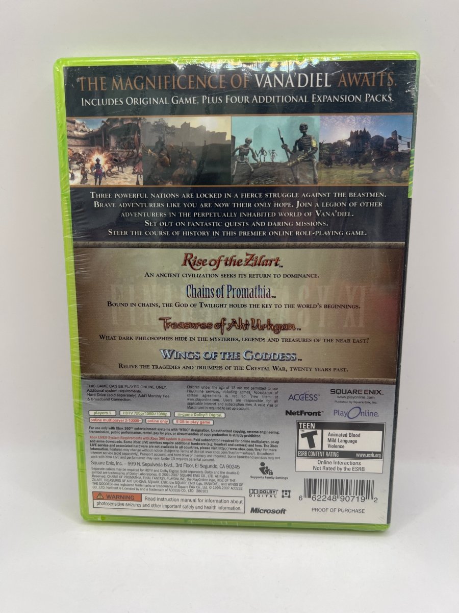 Final Fantasy XI Vana'diel Collection 2008 CL01 (NEW) Xbox 360