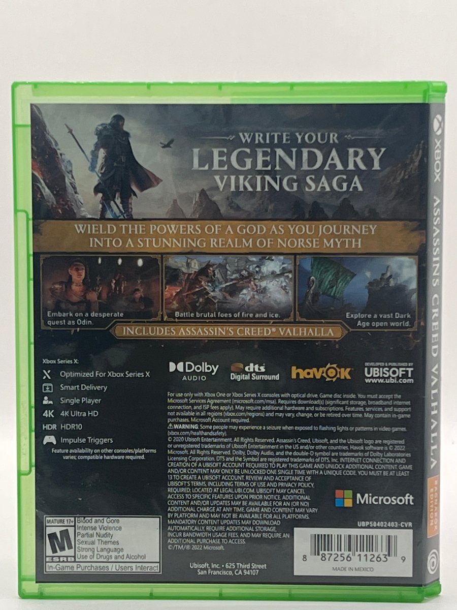 Assassin's Creed Valhalla: Ragnarok Edition CL01 (CIB) Xbox Series X