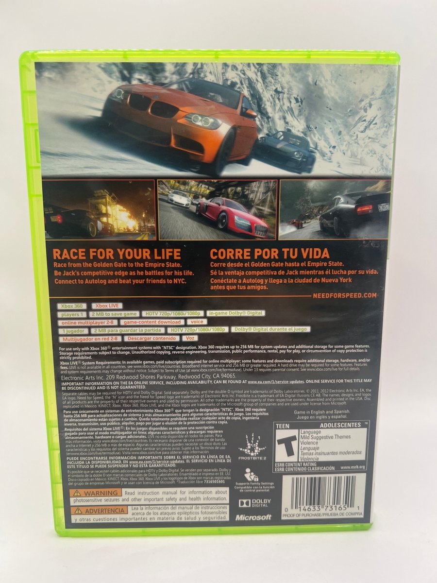 Need For Speed: The Run [Platinum Hits] CL04 (CIB) Xbox 360