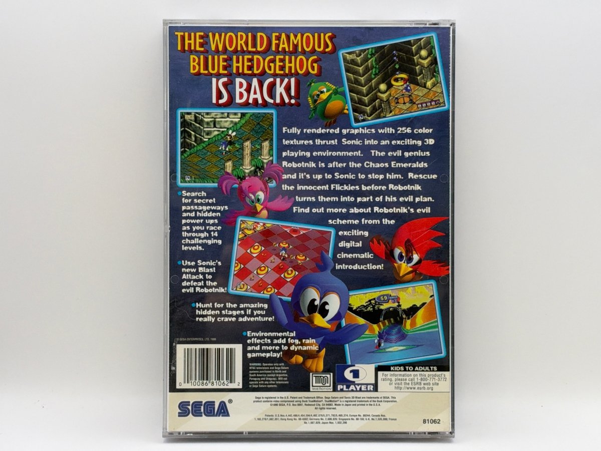 Sonic 3D Blast CL01 (CIB) Sega Saturn
