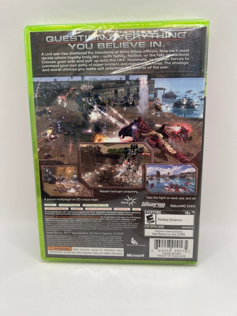 Supreme Commander 2 CL01 (NEW) Xbox 360