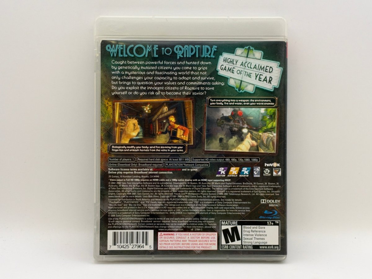 BioShock CL01 (CIB) PlayStation 3