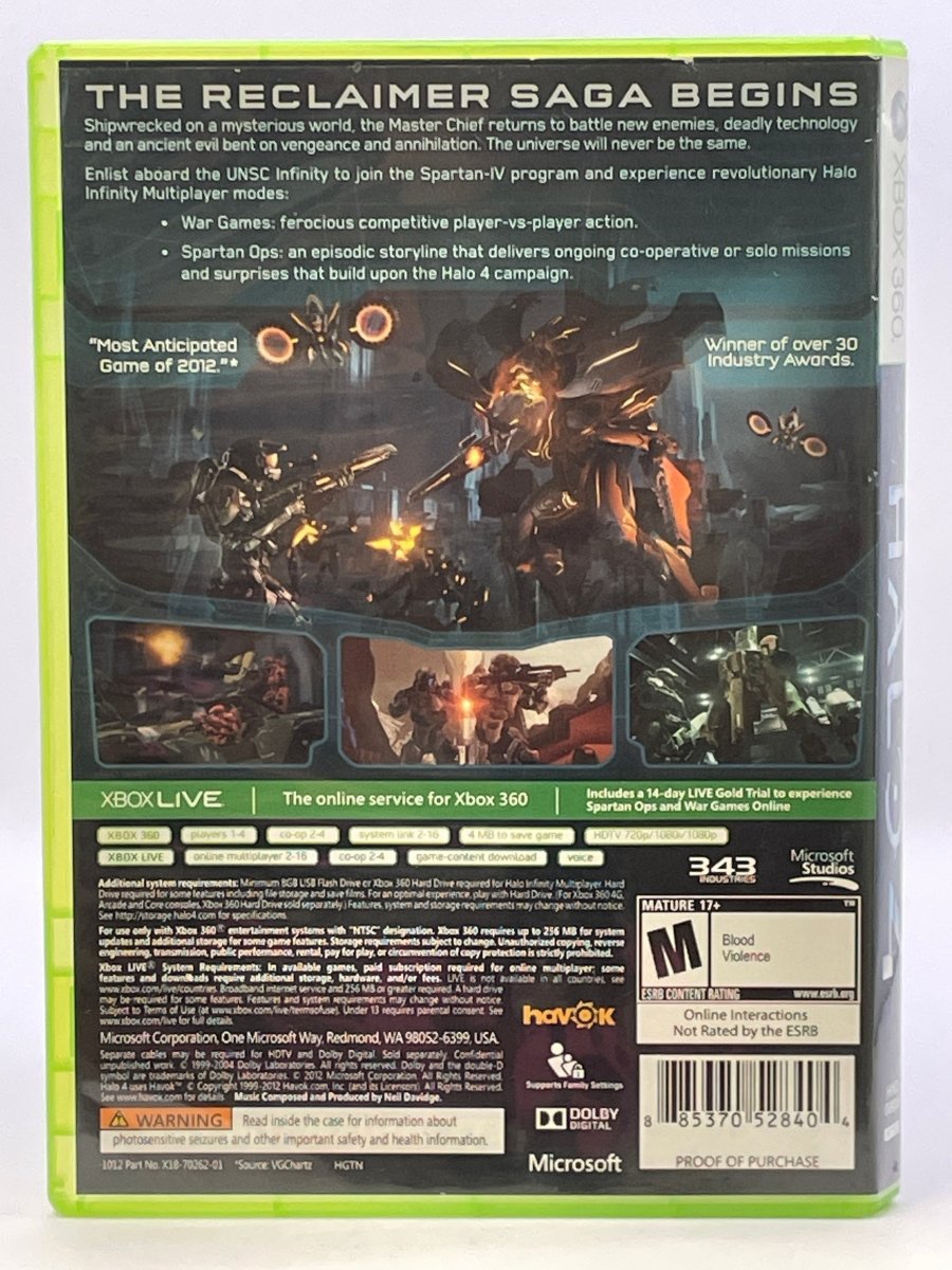 Halo 4 CL02 (CIB) Xbox 360