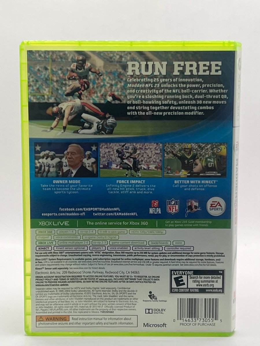 Madden NFL 25 CL01 (CIB) Xbox 360