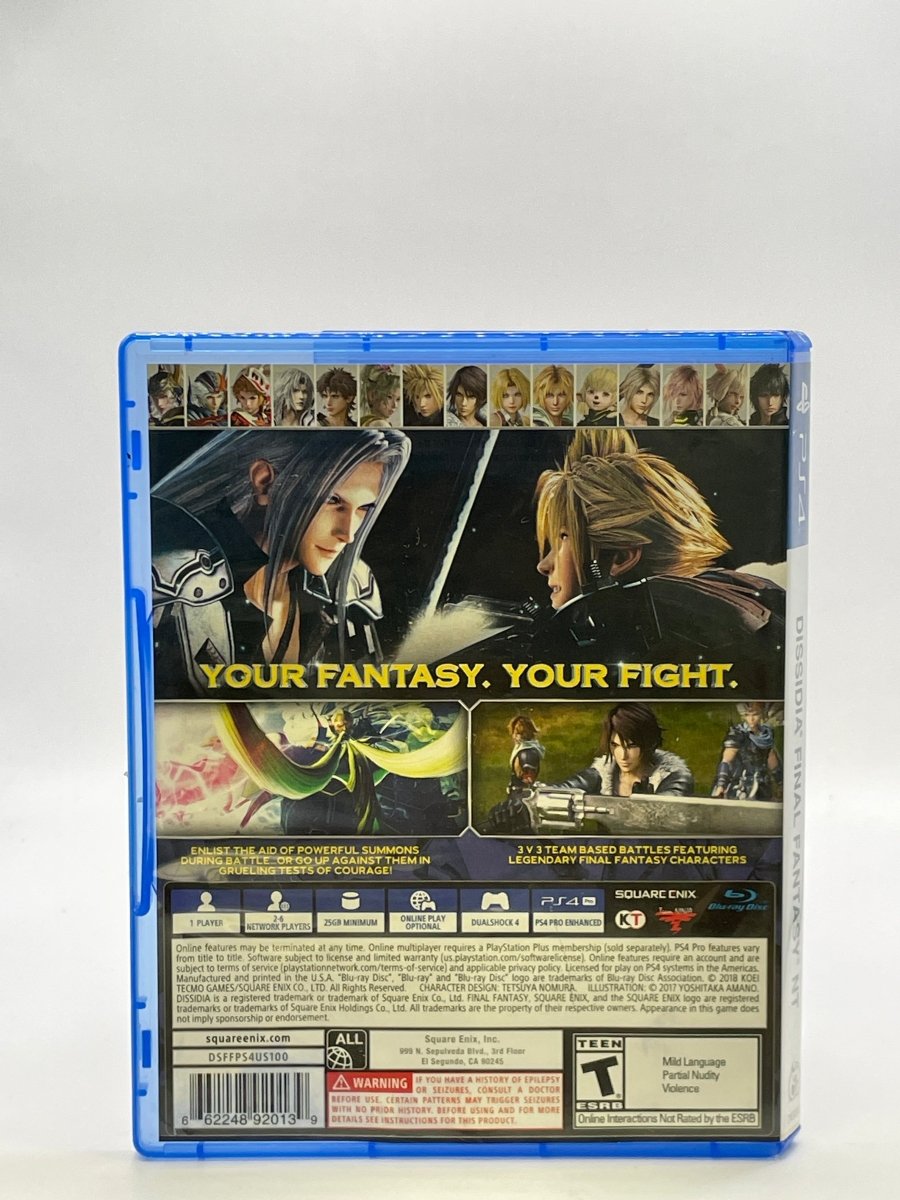 Dissidia Final Fantasy NT CL01 (CIB) PlayStation 4
