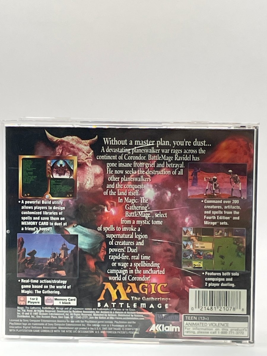 Magic The Gathering Battlemage CL01 (Missing Manual) Playstation One