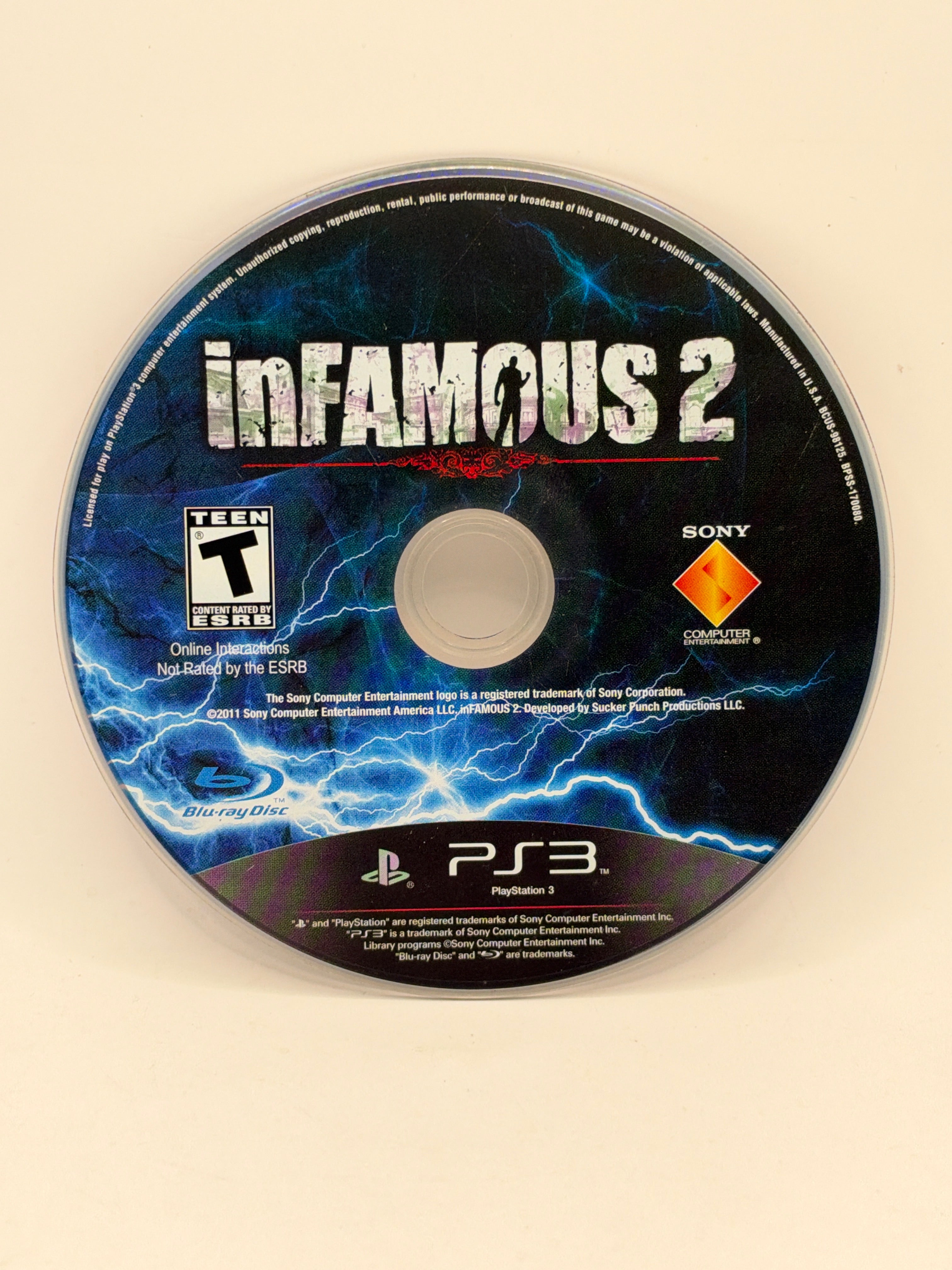 Infamous 2 CL02 (Disc Only) Playstation 3