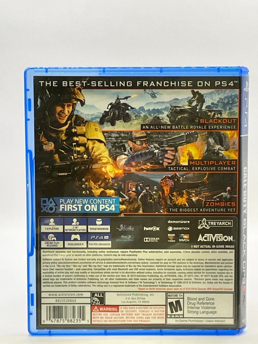 Call of Duty: Black Ops 4 CL01 (CIB) PlayStation 4