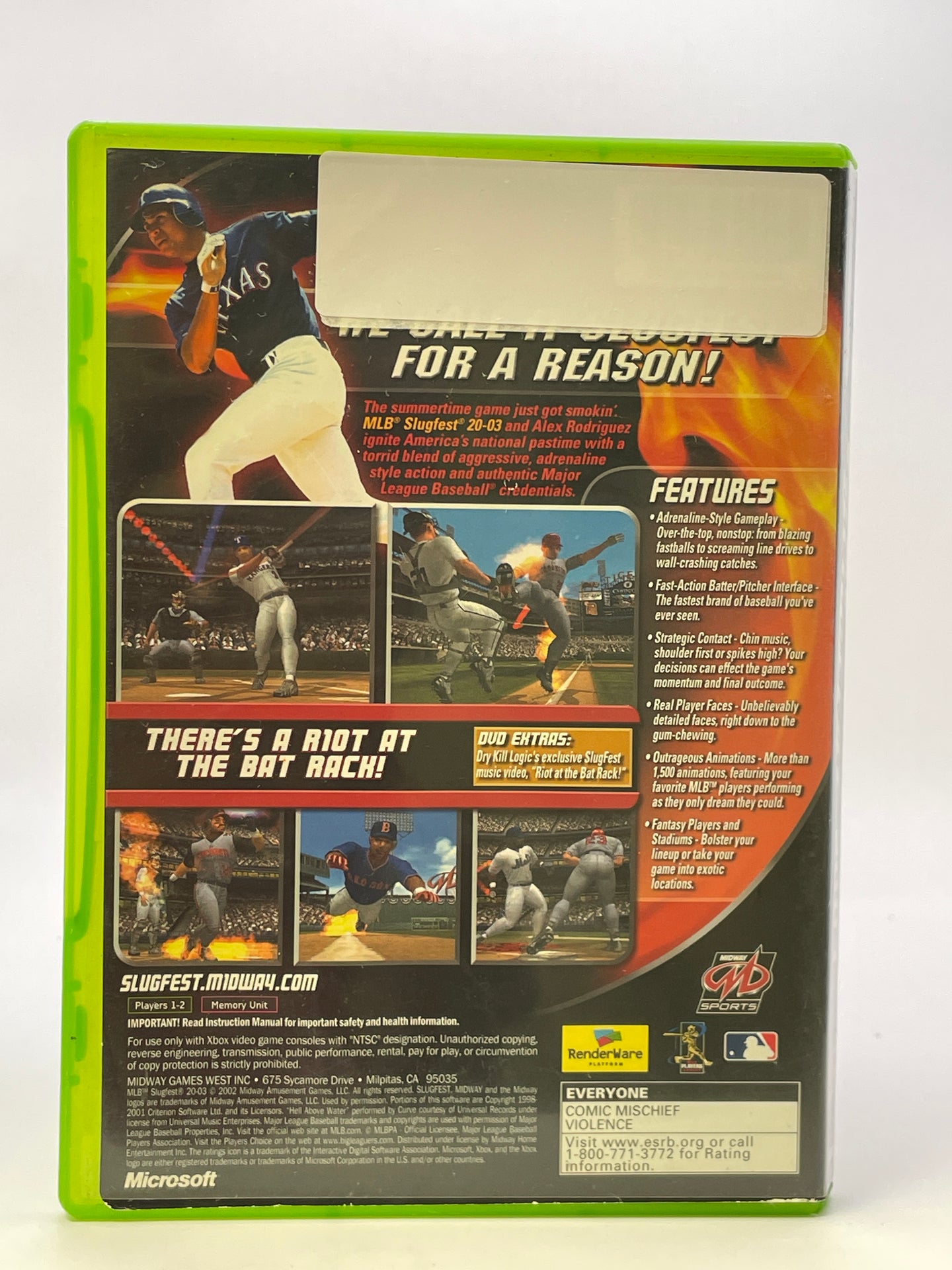 MLB Slugfest 2003 CL01 (Missing Manual) Original Xbox