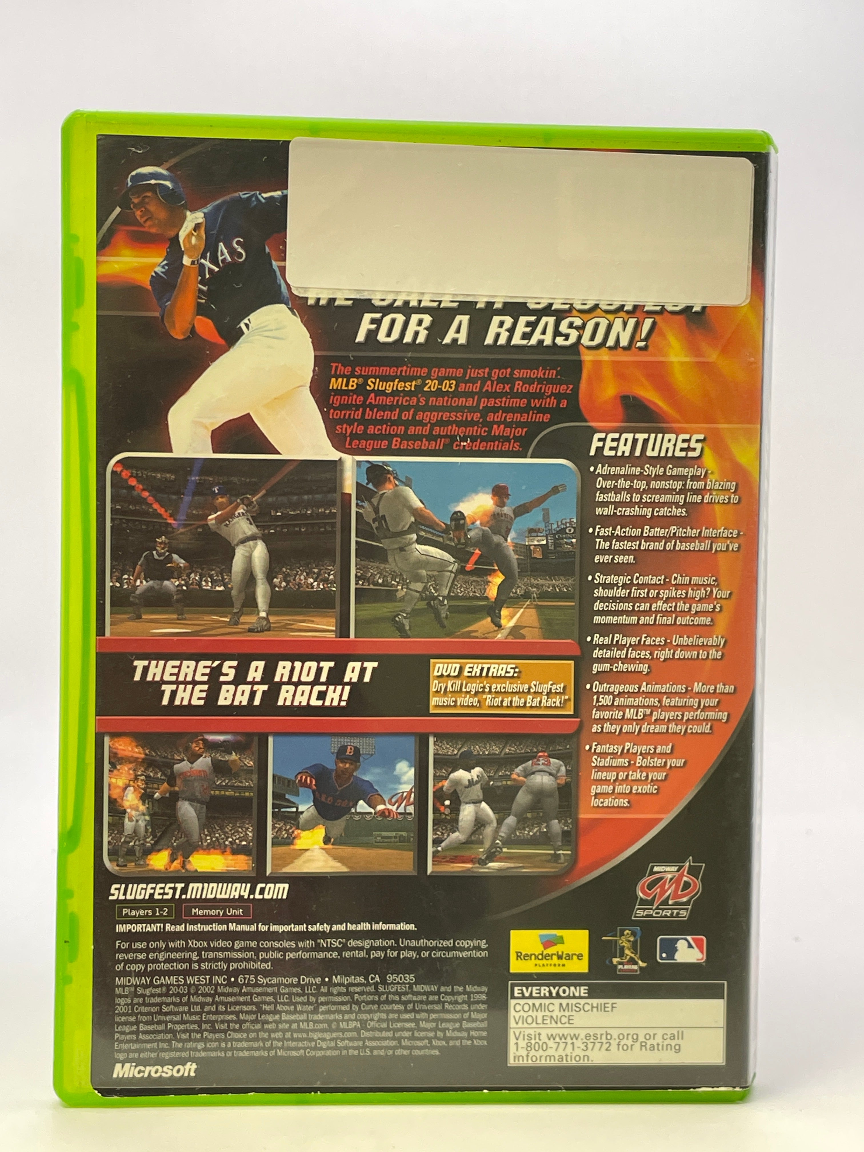 MLB Slugfest 2003 CL01 (Missing Manual) Original Xbox