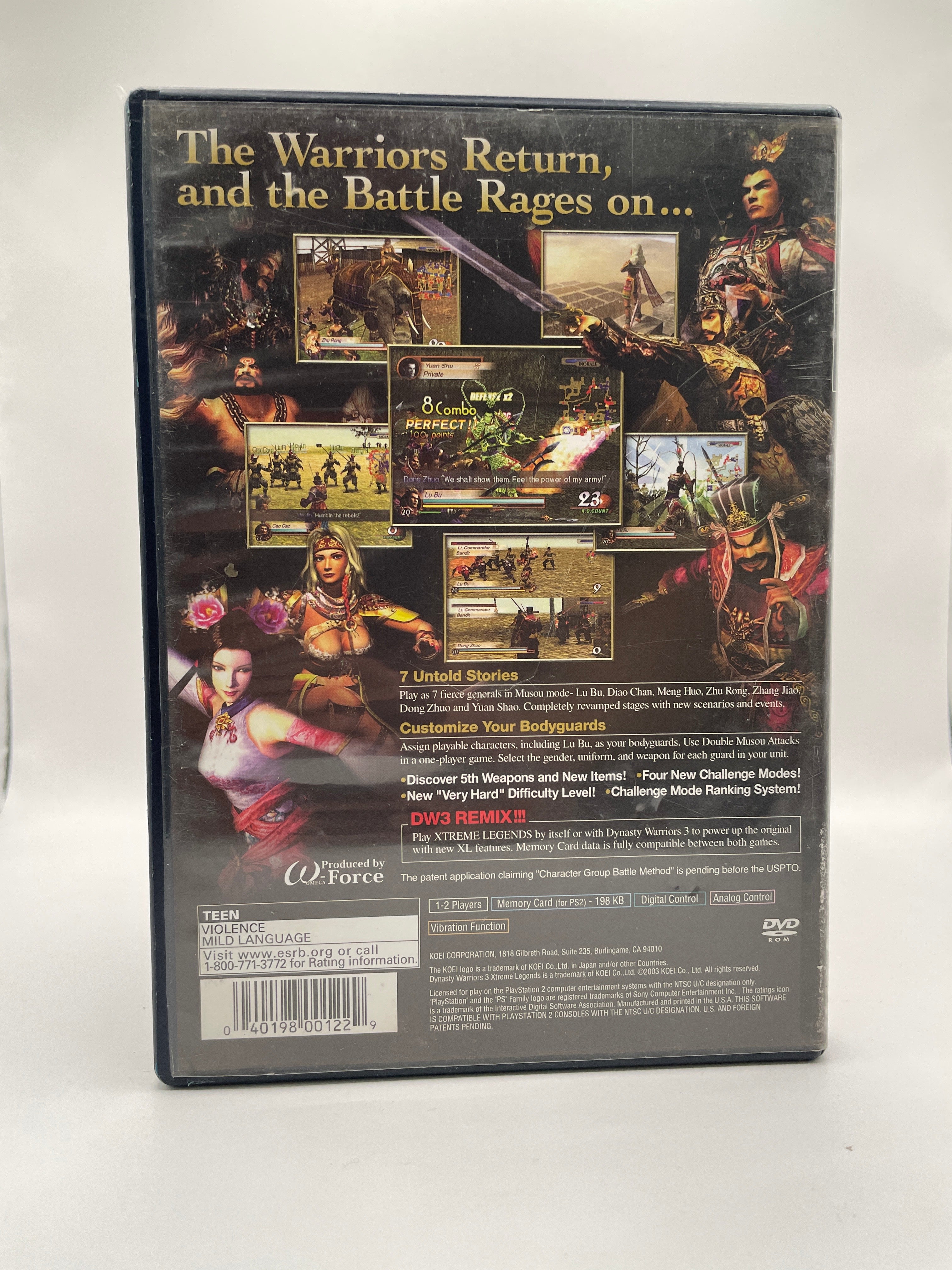 Dynasty Warriors 3 Xtreme Legends CL01 (CIB) PlayStation 2