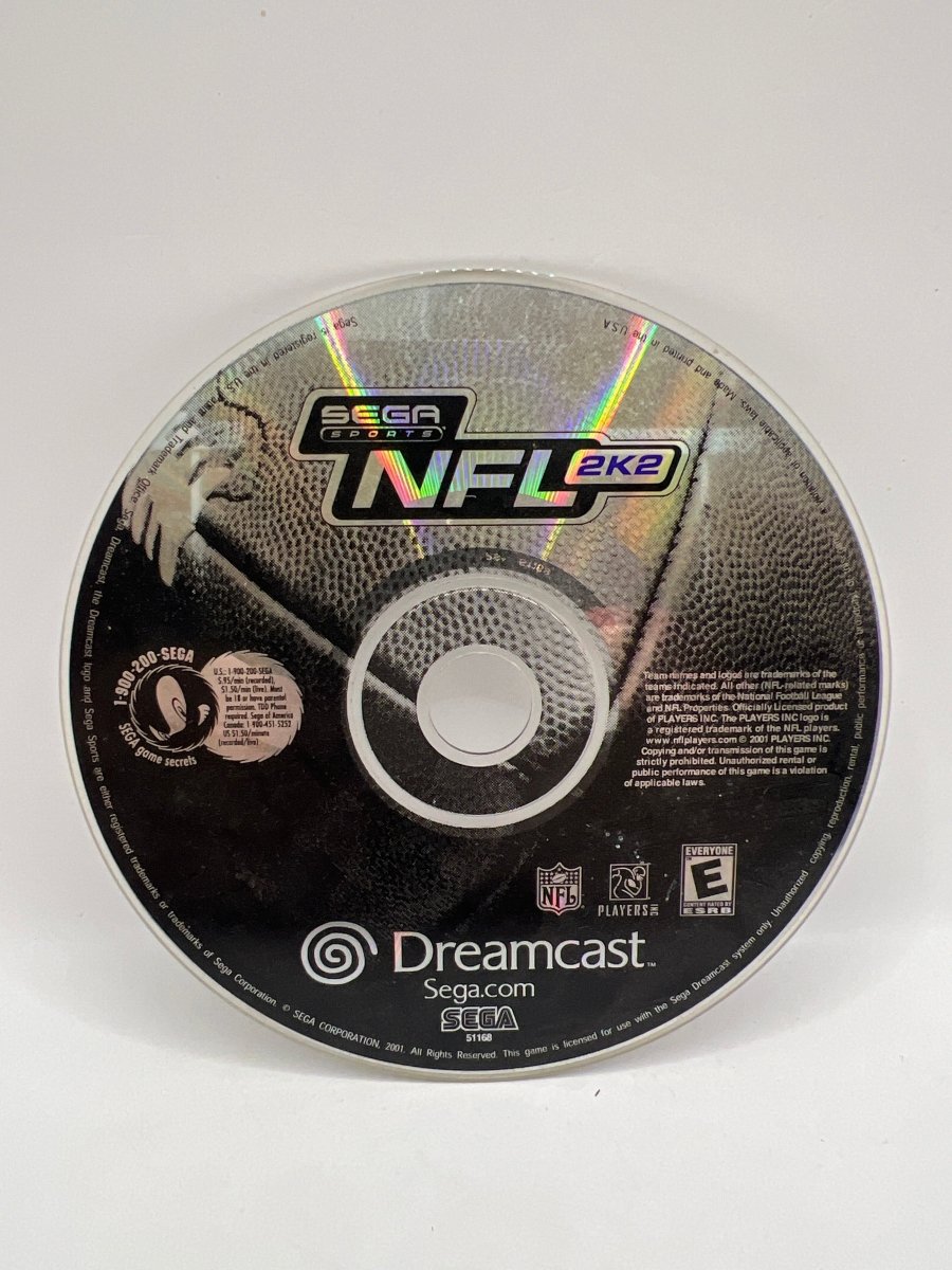NFL 2K2 CL01 (Disc Only) Sega Dreamcast