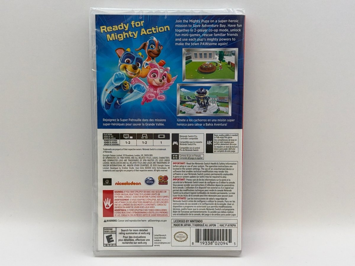 Paw Patrol: Mighty Pups Save Adventure Bay CL01 (NEW) Nintendo Switch