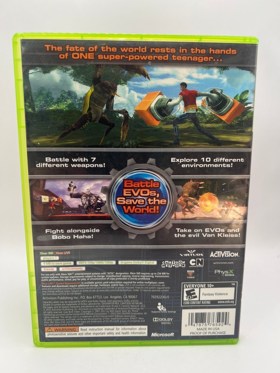 Generator Rex: Agent of Providence CL01 (CIB) Xbox 360