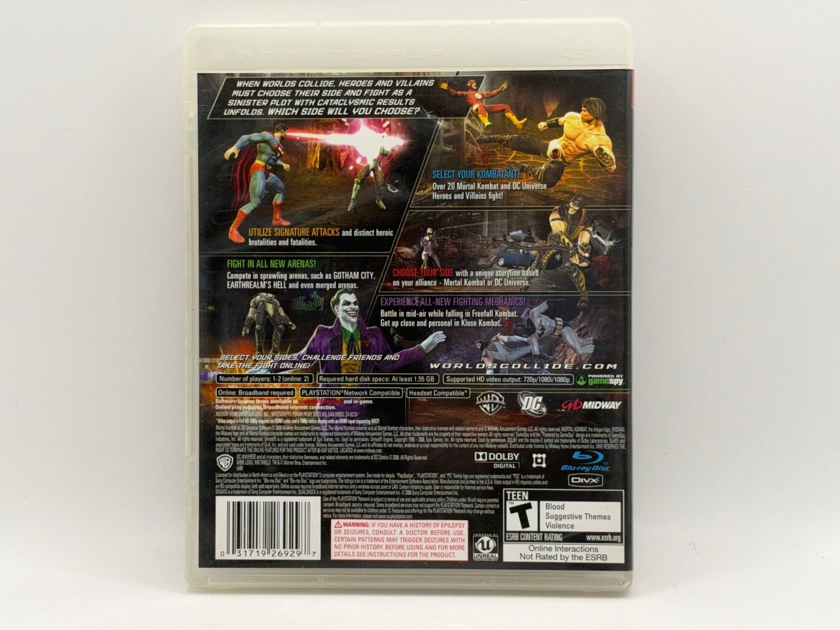 Mortal Kombat vs. DC Universe CL04 (CIB) Playstation 3