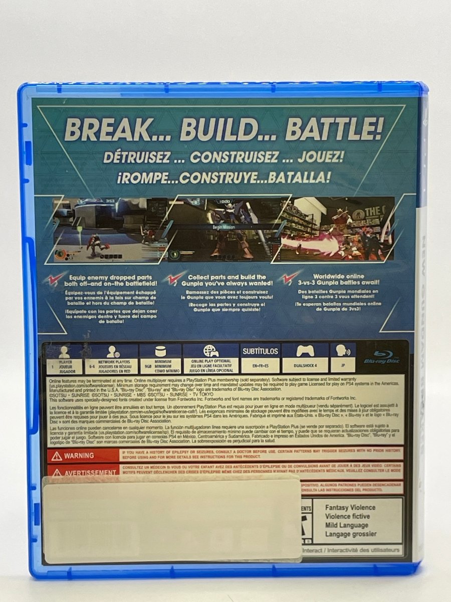 New Gundam Breaker CL01 (CIB) PlayStation 4