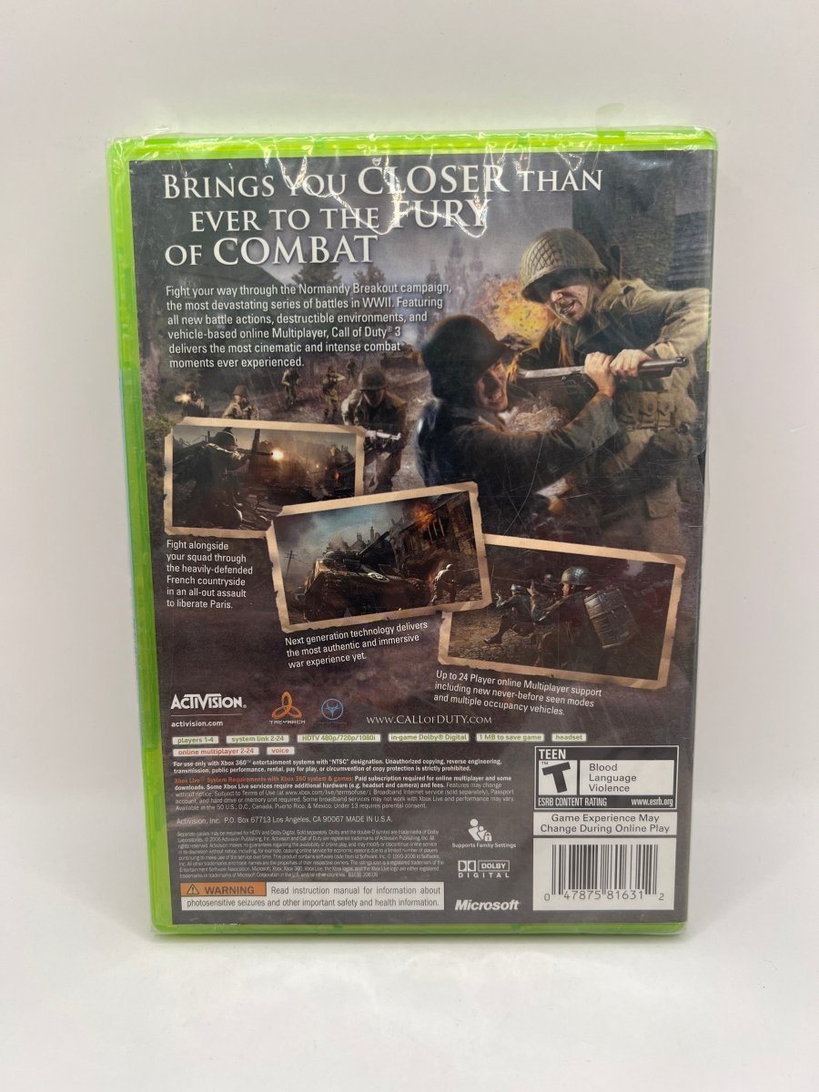 Call of Duty 3 CL01 (NEW) Xbox 360