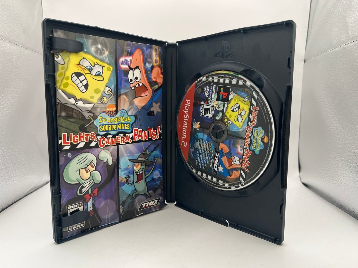 SpongeBob SquarePants Lights Camera Pants [Greatest Hits] CL01 (CIB) PlayStation 2