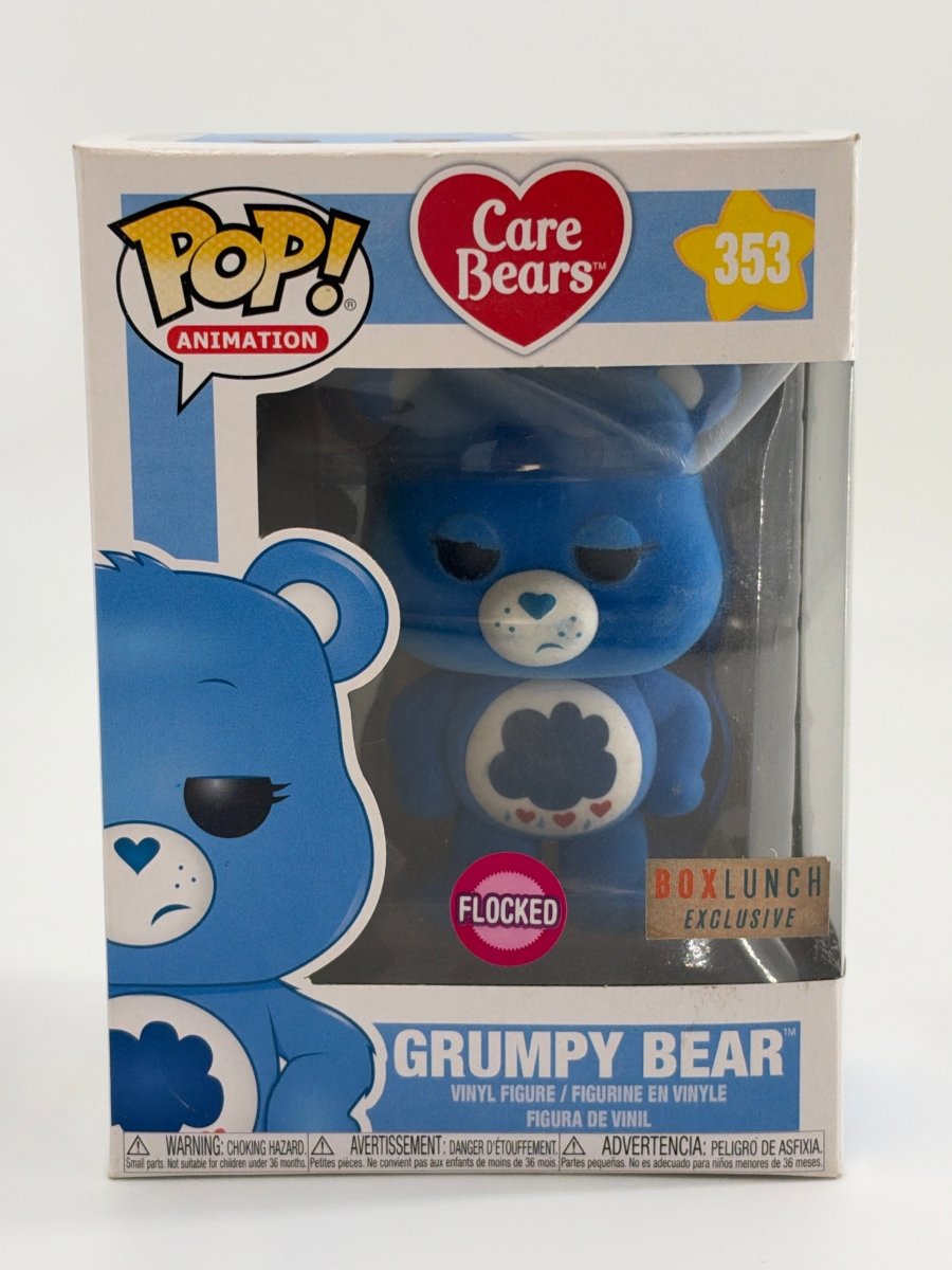 CareBears: Grumpy Bear [Flocked] - BoxLunch Exclusive #353  Funko Pop