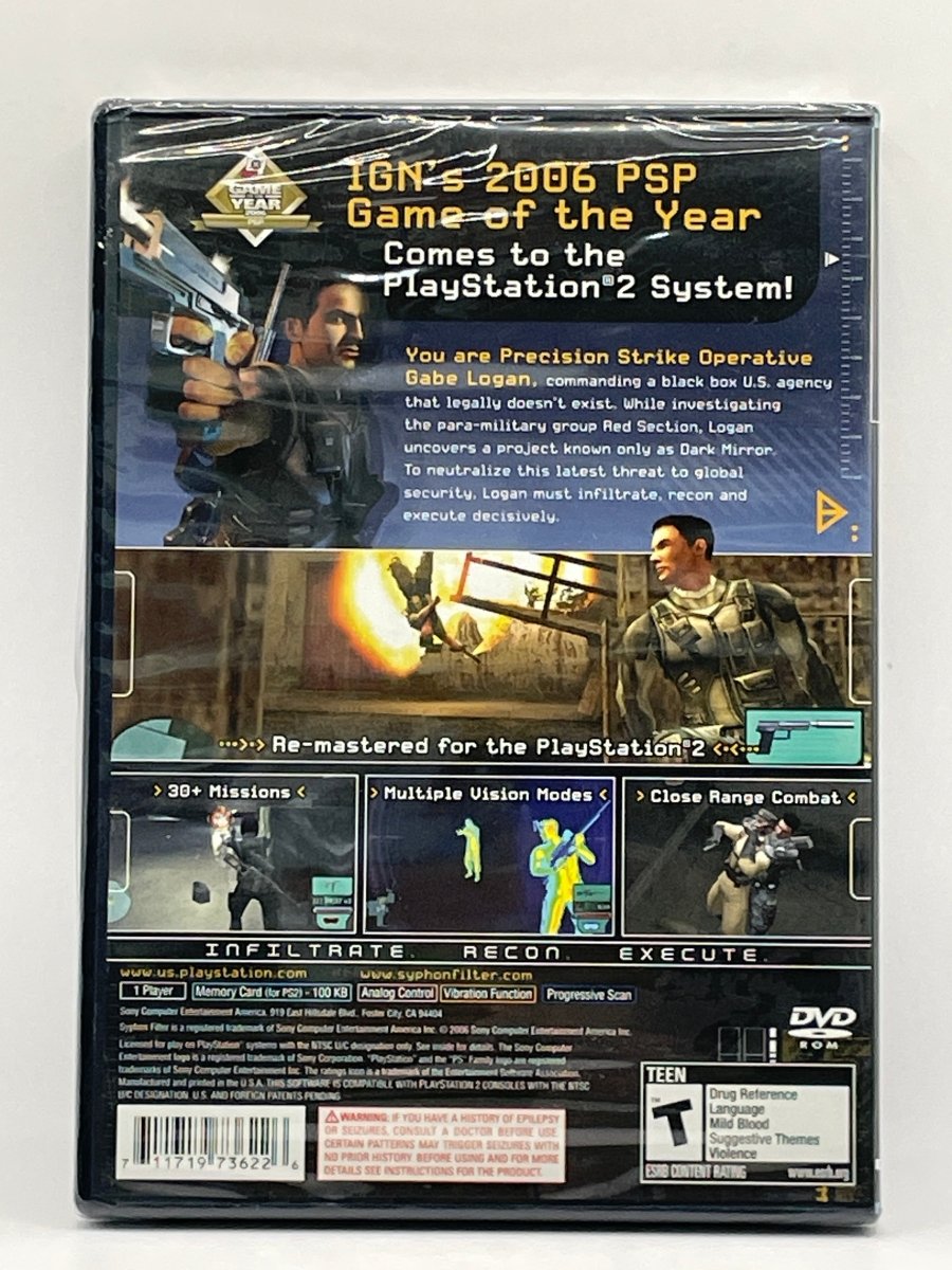 Syphon Filter Dark Mirror CL32 (NEW) PlayStation 2