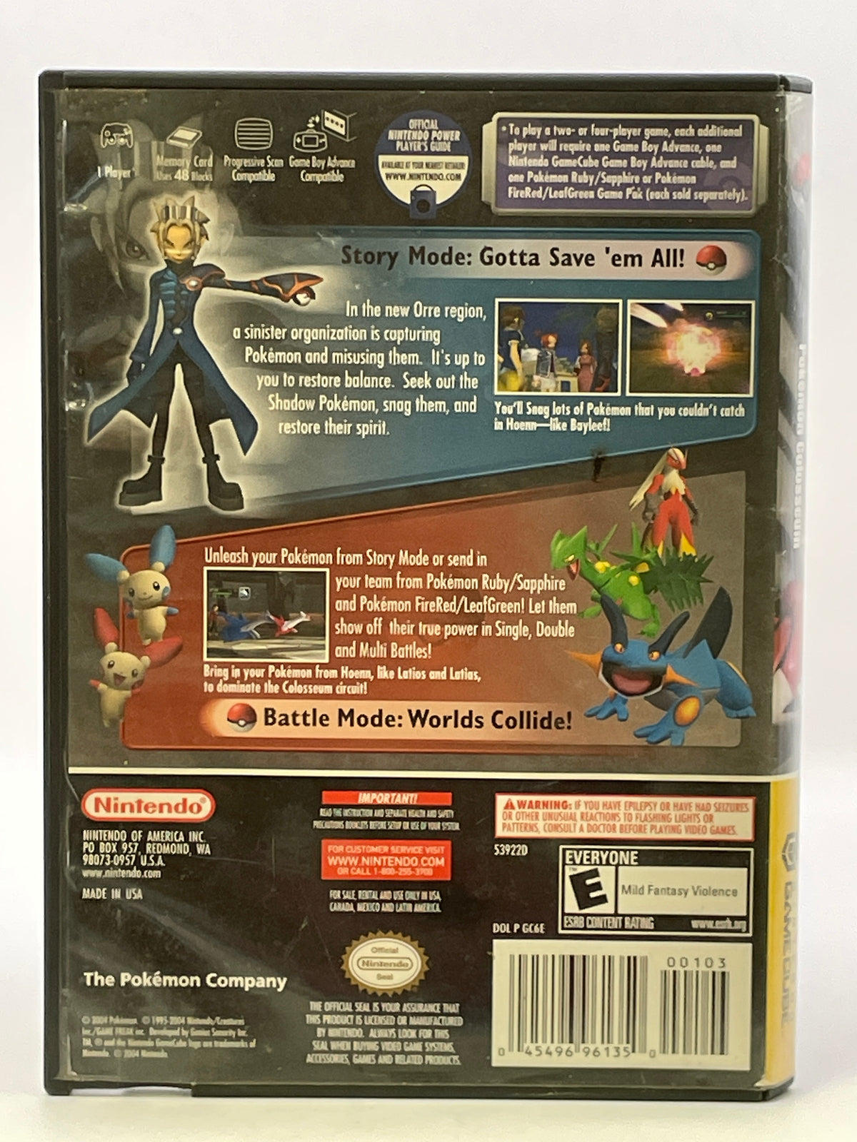 Pokemon Colosseum [Player's Choice] CL01 (Missing Manual) Gamecube
