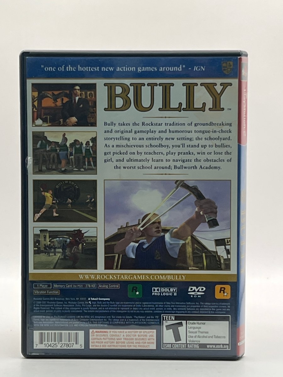 Bully [Greatest Hits] CL01 (CIB) PlayStation 2