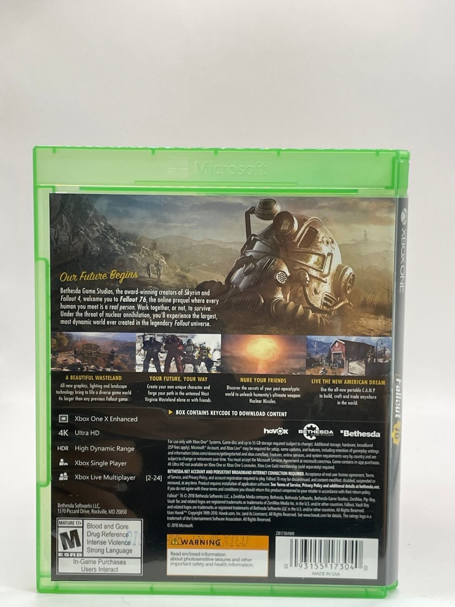 Fallout 76 CL04 (CIB) Xbox One