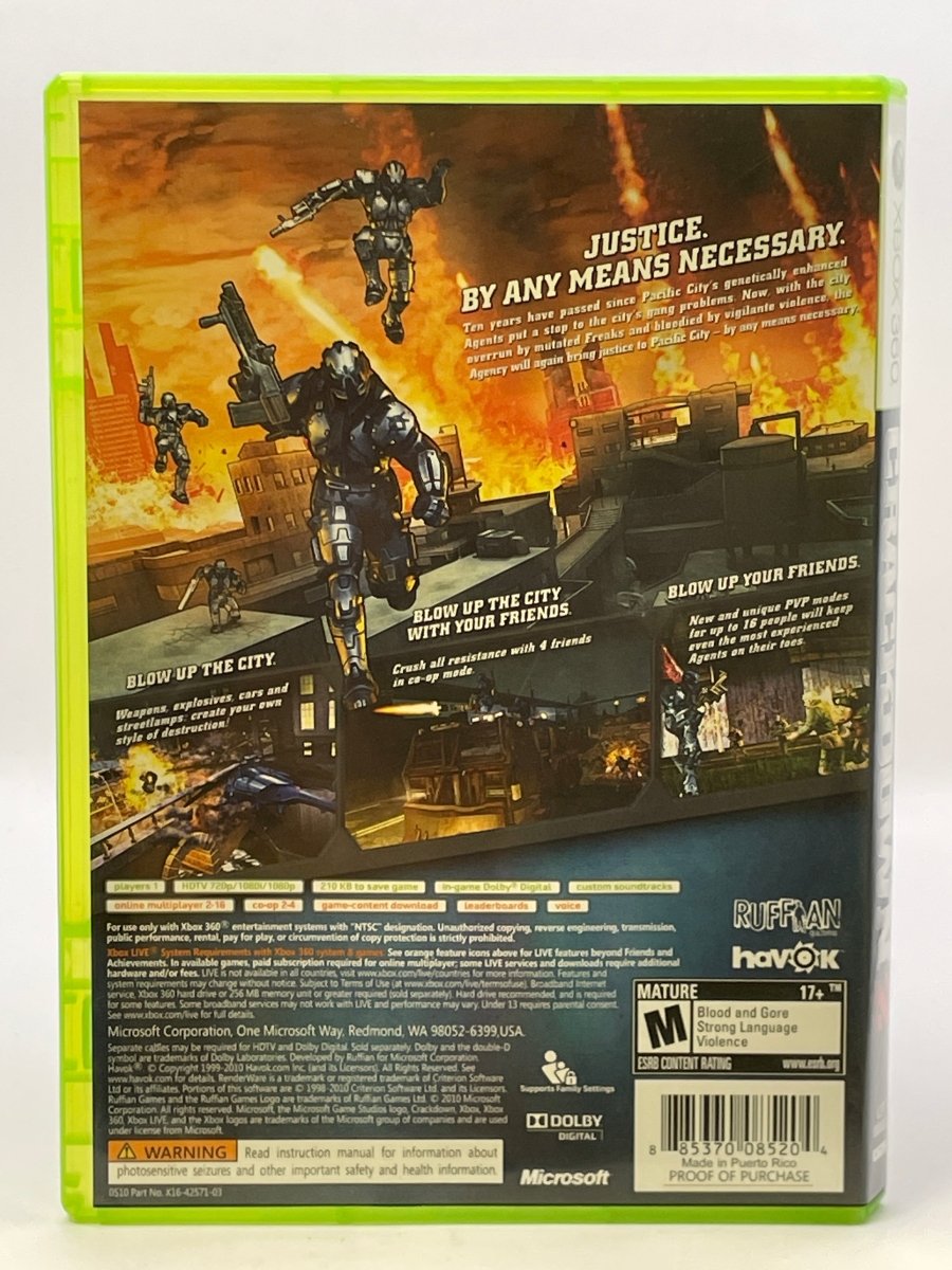 Crackdown 2 CL02 (CIB) Xbox 360