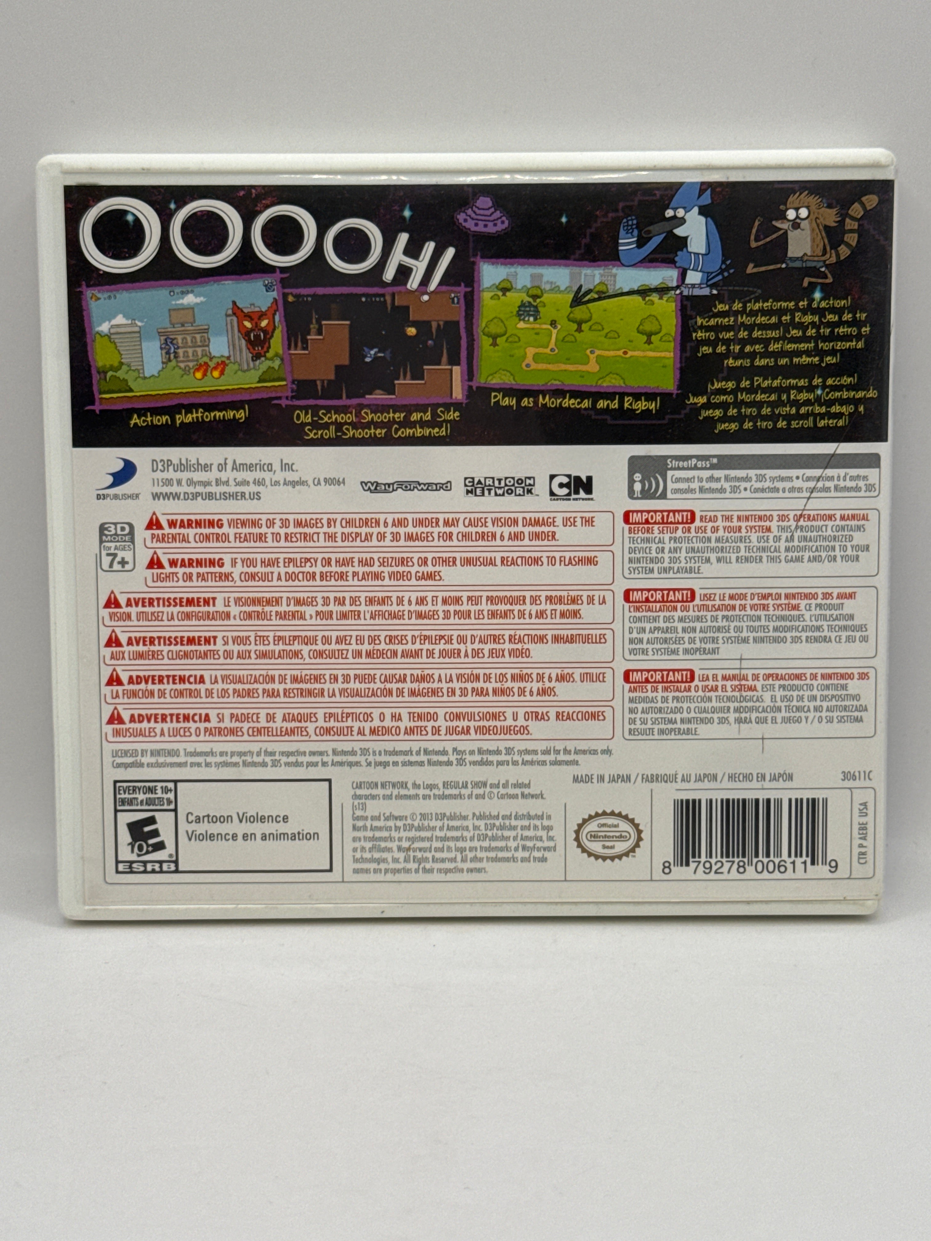 Regular Show: Mordecai & Rigby in 8-Bit Land CL01 (CIB) Nintendo 3DS