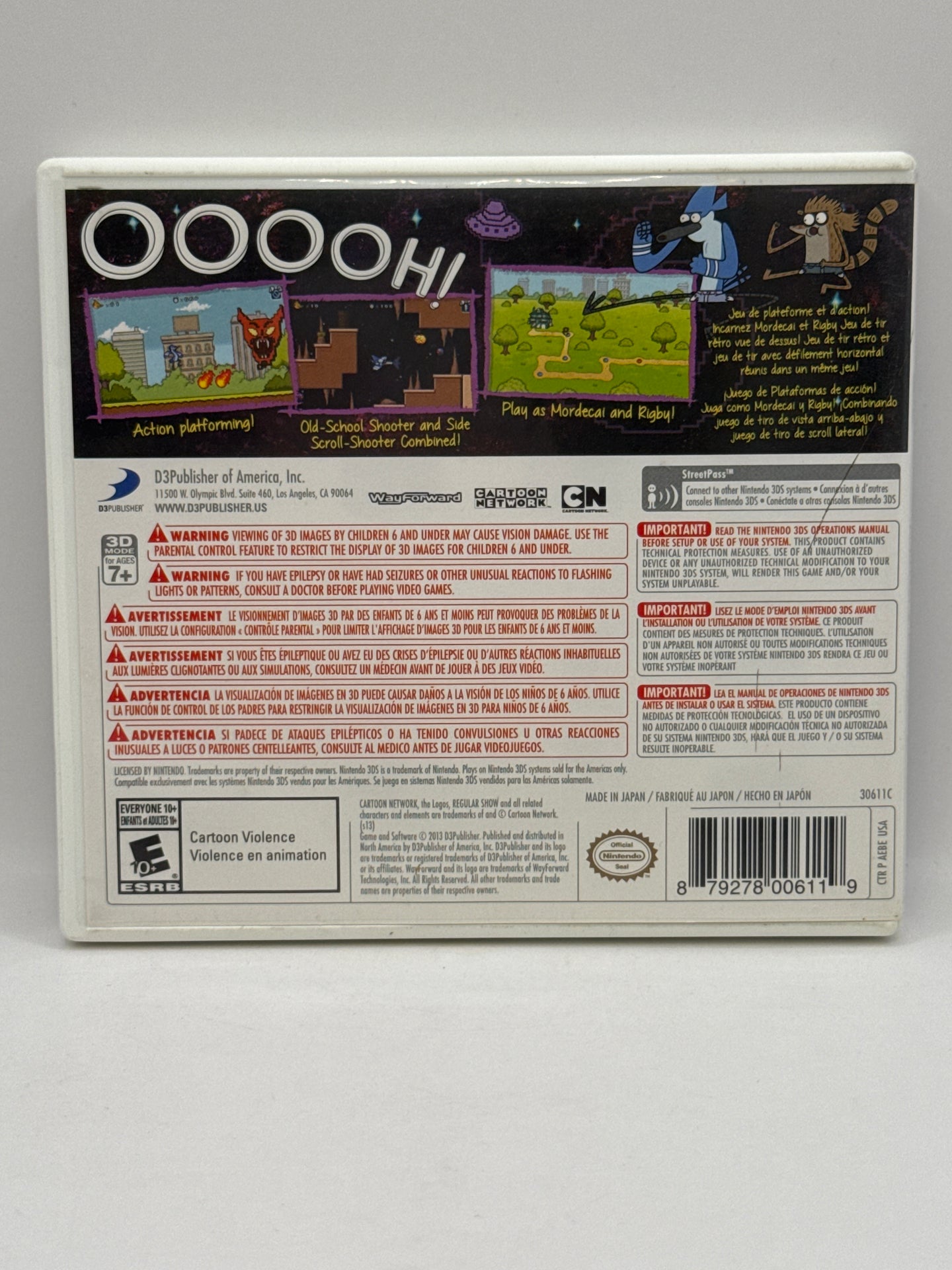 Regular Show: Mordecai & Rigby in 8-Bit Land CL01 (CIB) Nintendo 3DS