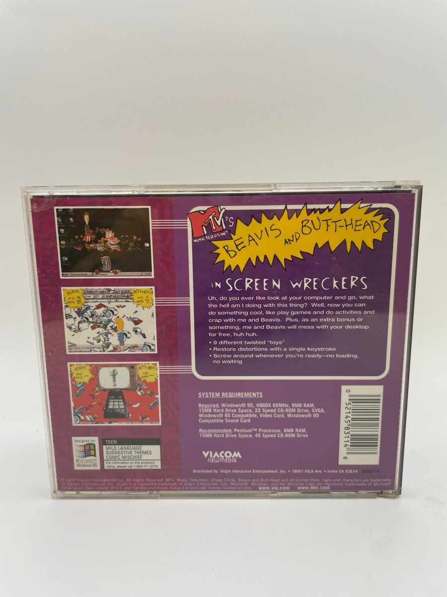 Beavis and Butthead Screen Wreckers Windows (CIB) PC Games