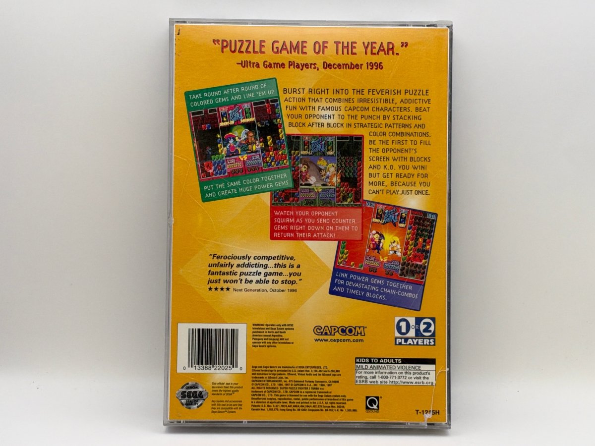 Super Puzzle Fighter II Turbo CL01 (CIB) Sega Saturn