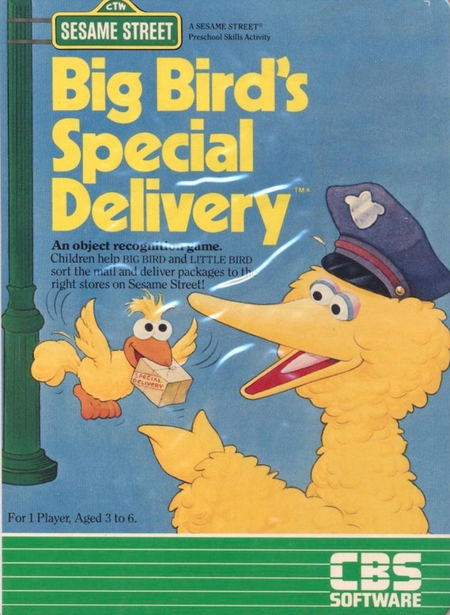 Big Bird’s Special Delivery - Complete In Box - Atari 400