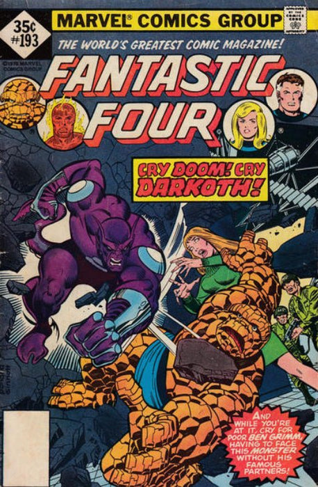 Fantastic Four #193 Whitman Variant (1978) VF+ 8.5  - Comic