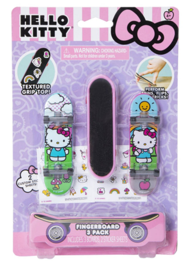 Sanrio Hello Kitty Fingerboards With Stickers 3-Count (New) - Toys