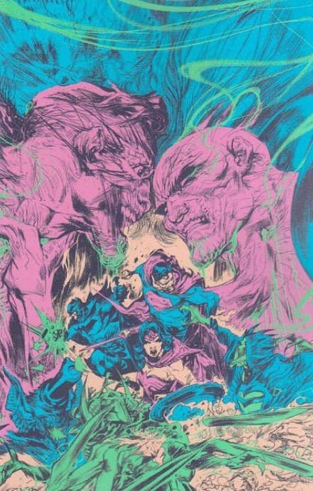 Knight Terrors: Night's End Neon Ink Cover (2023) NM 9.8  - Comic