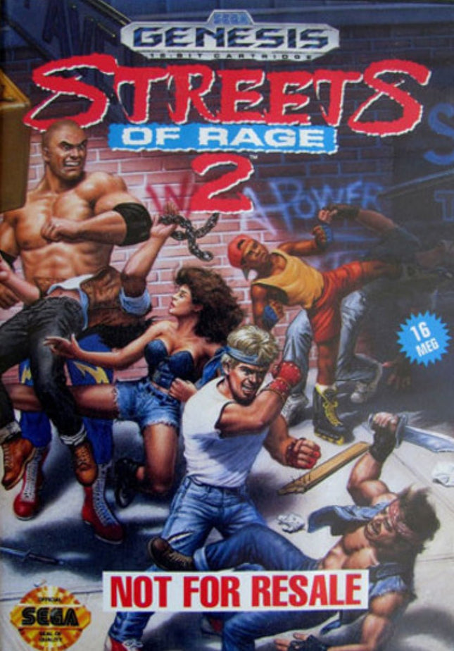 Streets Of Rage 2 (Not For Resale) - Box And Cary Only  - Sega Genesis