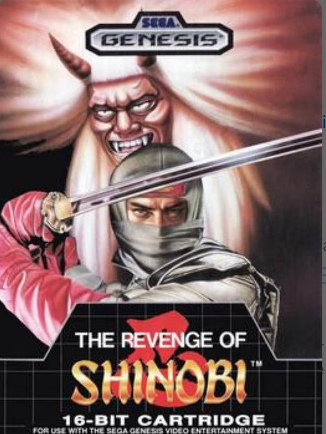 The Revenge Of Shinobi - Box And Game - Sega Genesis