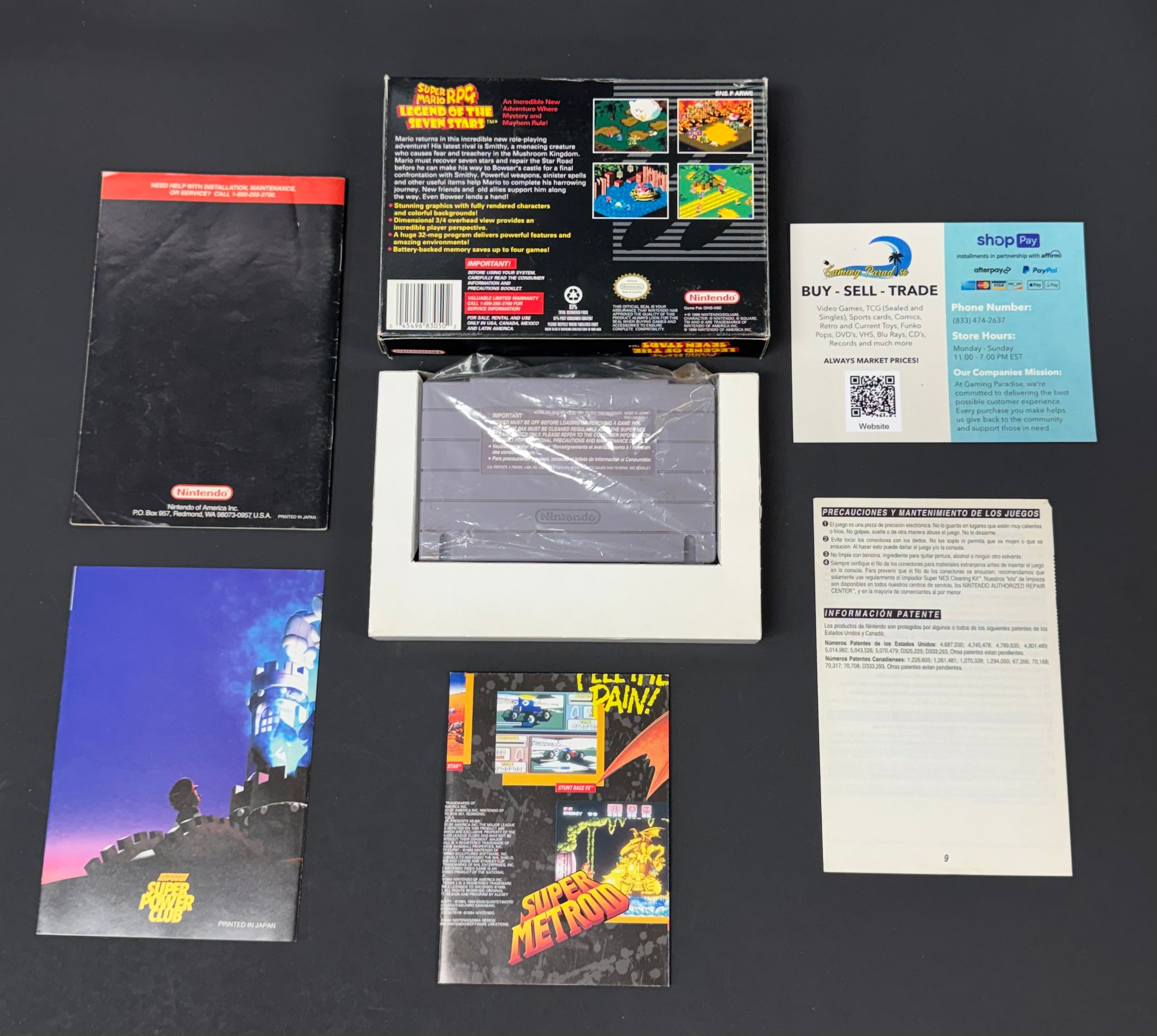 Super Mario RPG Super Nintendo CL 01