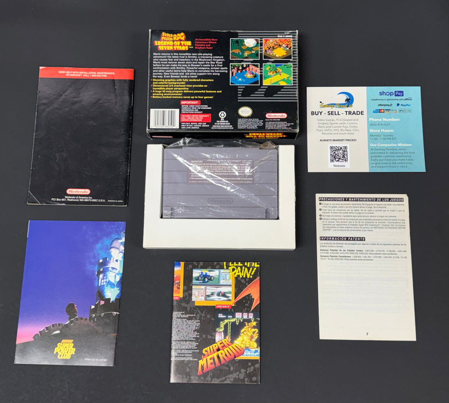 Super Mario RPG Super Nintendo CL 01