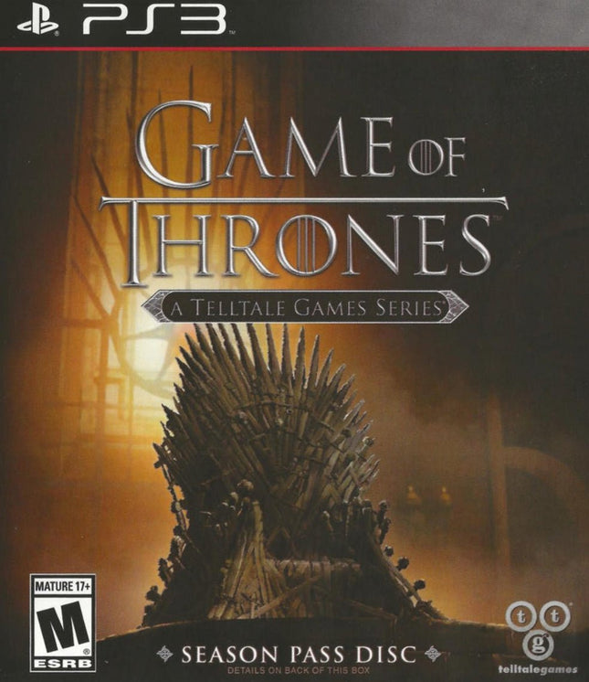 Game Of Thrones A Telltale Game Series - Box And Disc Only- Playstation 3