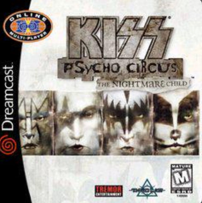 Kiss Psycho Circus The Nightmare Child - Complete In Box - Sega Dreamcast
